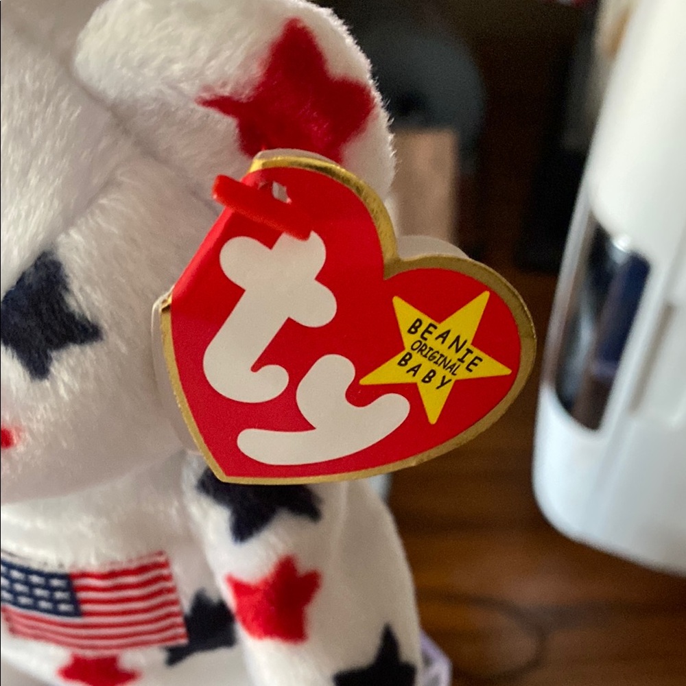 Ty Beanie Baby with Patriotic Stars - Picture 2 of 4